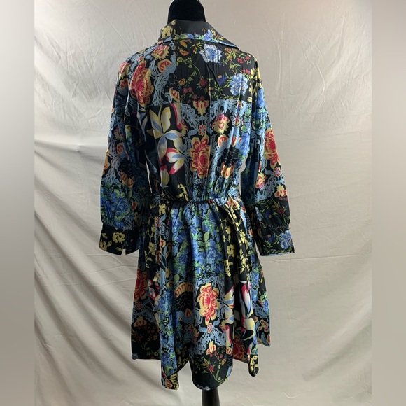 Boho Floral Print Shirt Dress - Picture 10 of 10